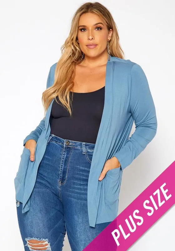 Curvy Casual Cardigan