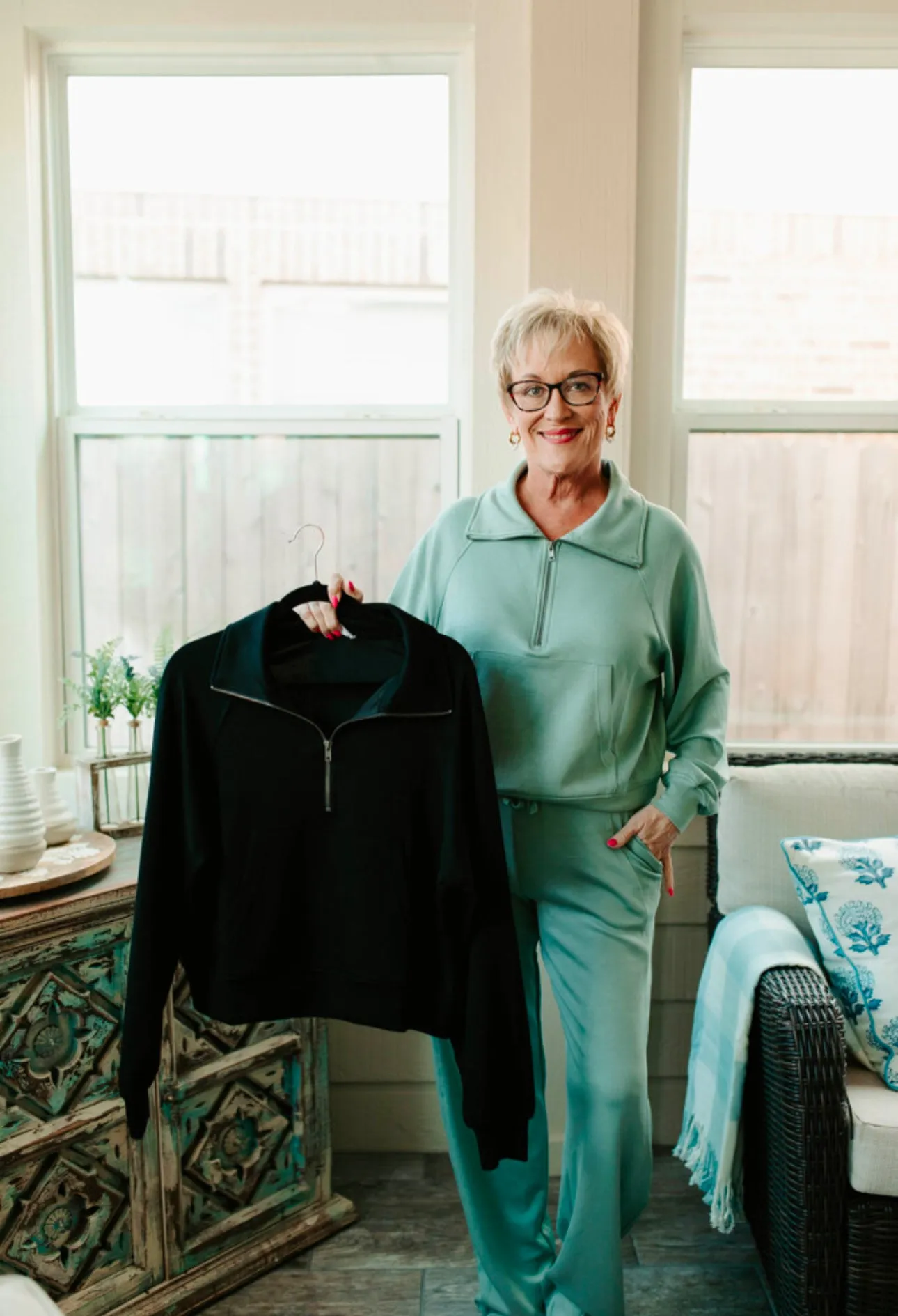Dana Quarter Zip Set