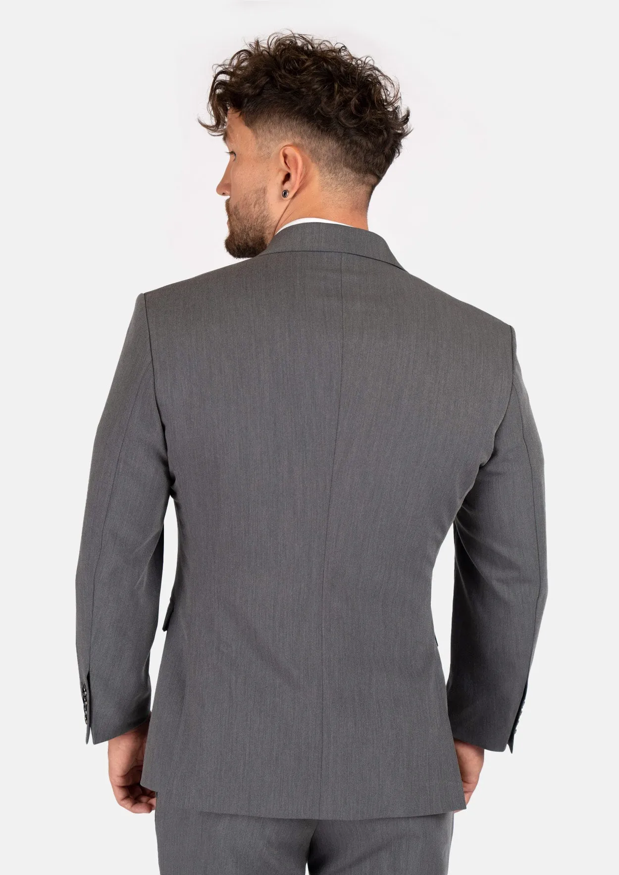 Ellis Light Grey Stretch Suit