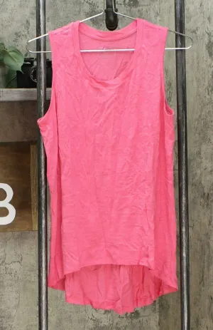 G by Giuliana Women's Hi Low Tank Top Magenta Medium