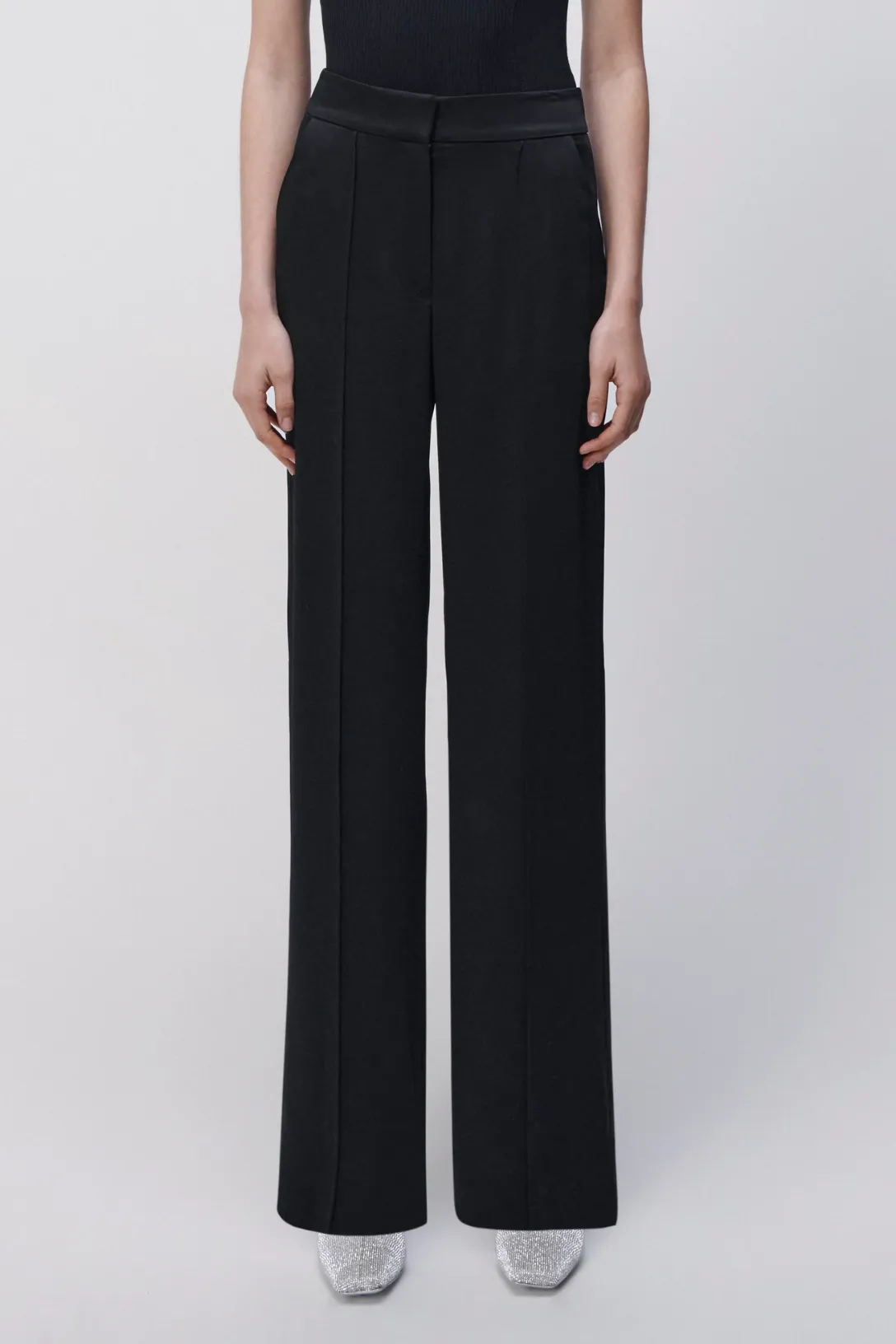 Kyra Classic Wide Leg Pant | Black