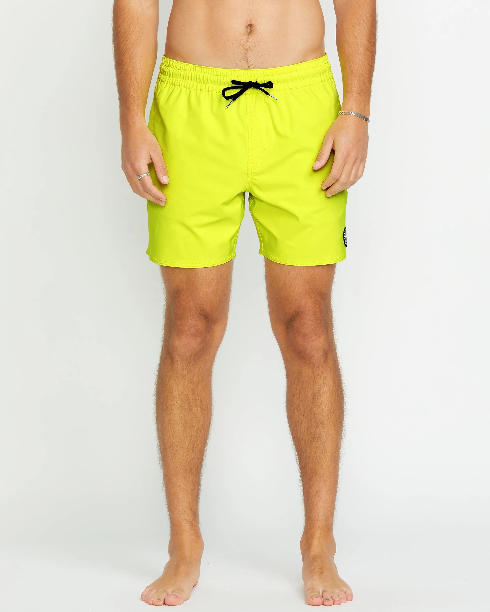 Lido Solid Trunk 16" Boardshort - TENNIS BALL
