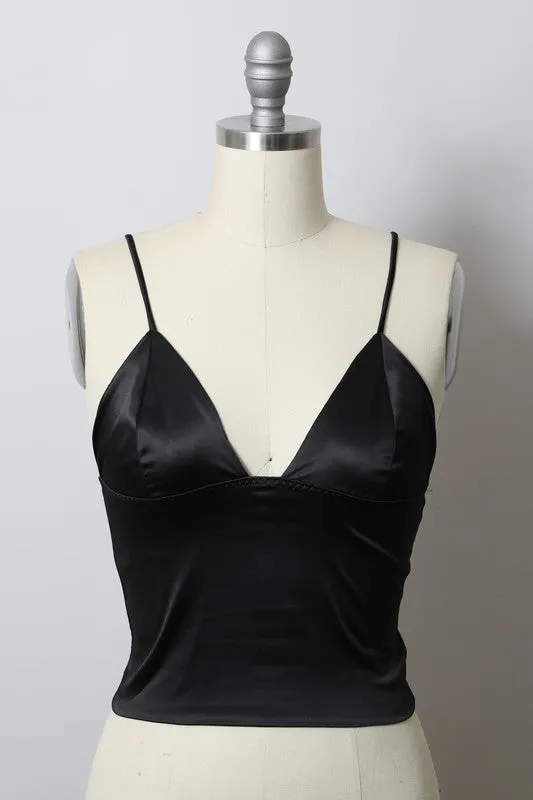 Longline Satin Top - Leto