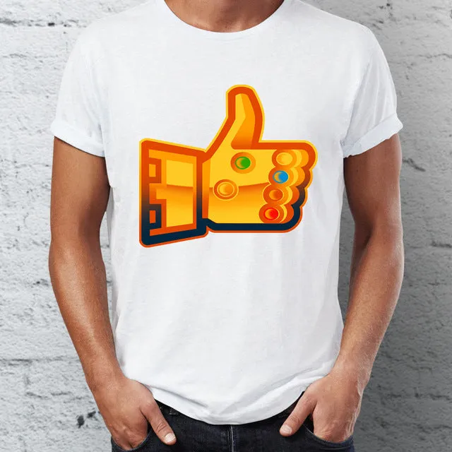 Men's T Shirt Infinity Gauntlet Thanos Avengers Villain Artsy Tee