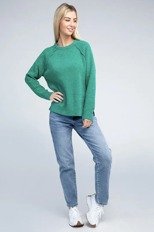 Staying Warm Chenille Sweater