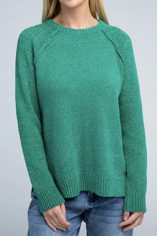 Staying Warm Chenille Sweater