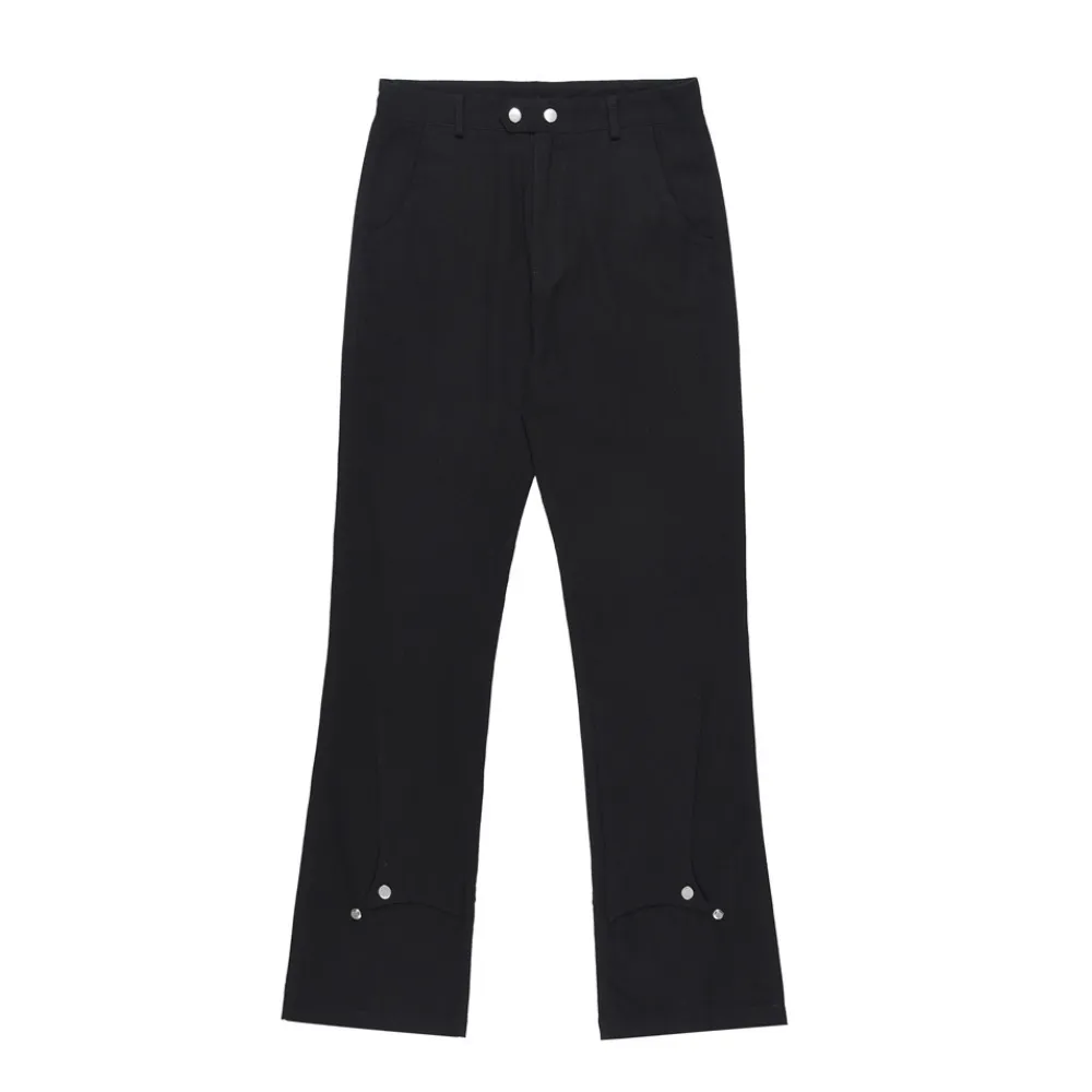 Street Panel Plain Regular Pants