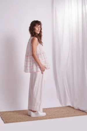 The Plavate I Novinki Take it easy Co-ord Set Silk 4 Colour Stripes Daily Collection AW22-14