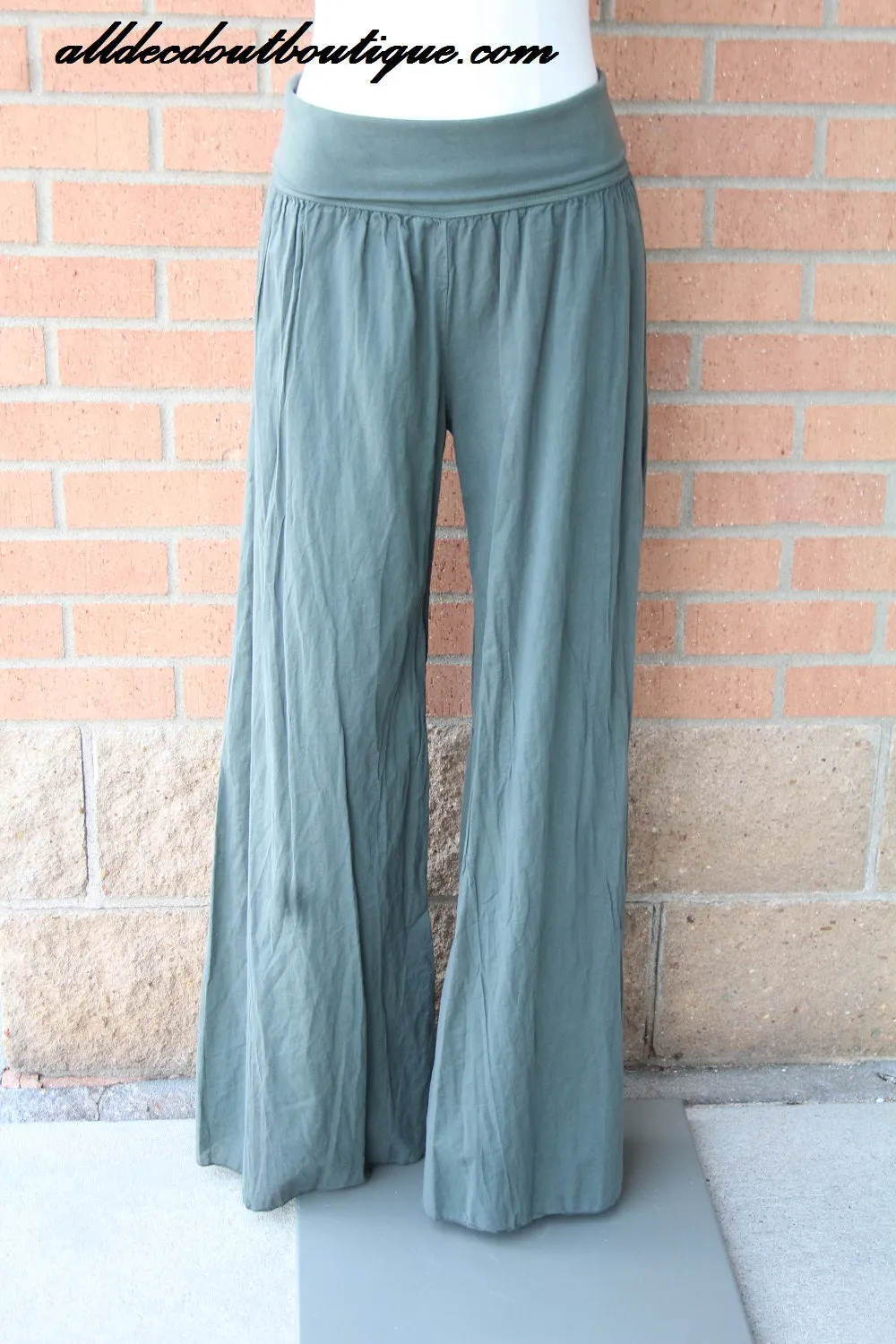 T*PARTY | Olive Palazzo Pants