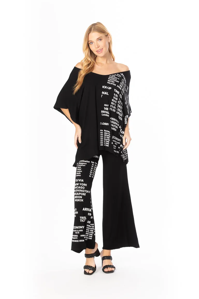 Travel V Neck Palazzo Set