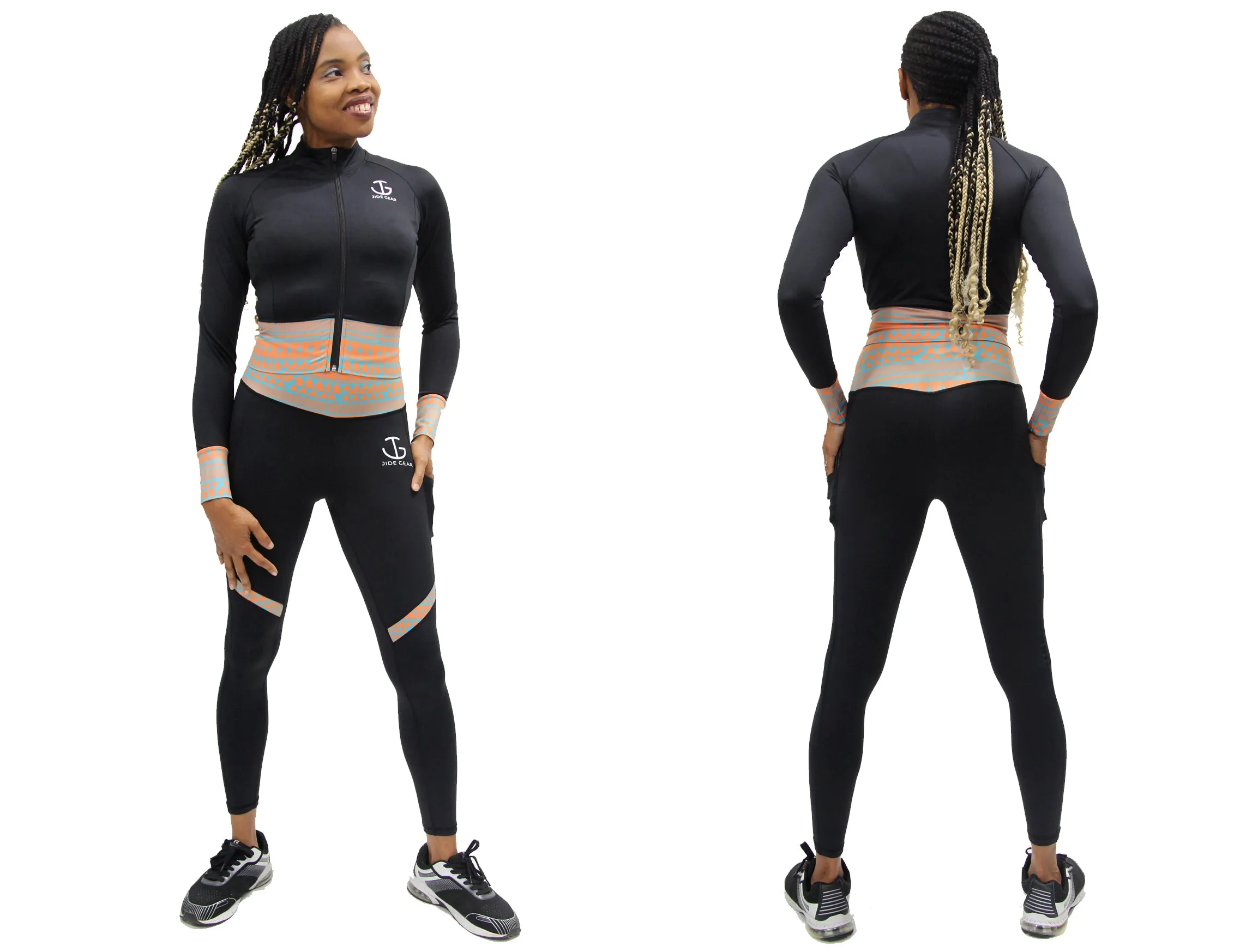 Tribal Striped Leggings Yoga Pants