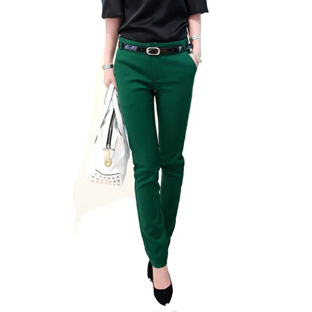 Trousers For Women Autumn/Winter New Office Lady 2017 Women's Long Pants Female Fashion Pencil Pants Ladies Casual Trousers